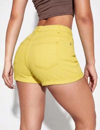 Pantalón corto Shein amarillo