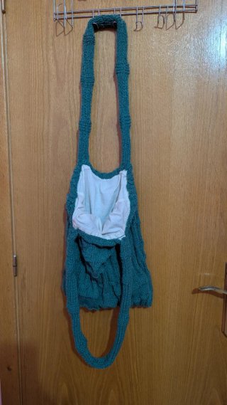 Bolso tejido a mano mujer.36ancho,40llargo