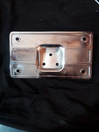 Portamatriculas custom cromado