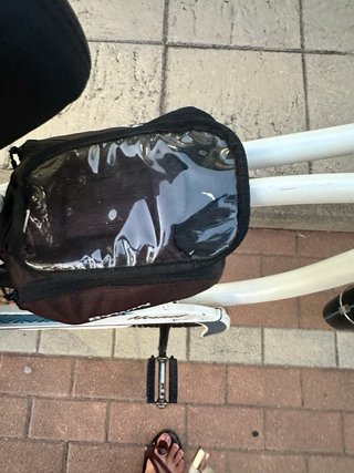 Alforjas para bici con estampado floral