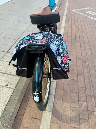 Alforjas para bici con estampado floral