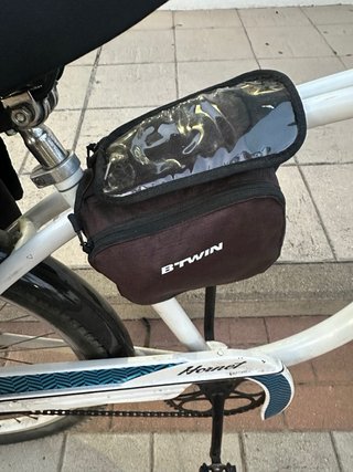 Alforjas para bici con estampado floral