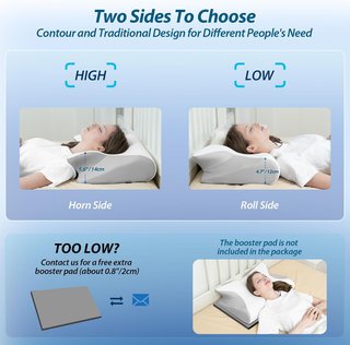 Almohada Cervical HOMCA Ergonómica 2 en 1