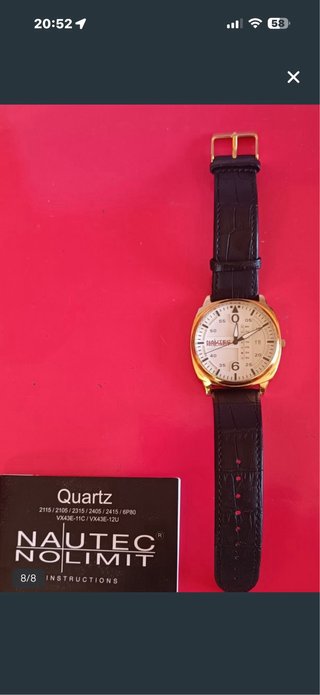 Reloj Nautec No Limit Dorado y Negro