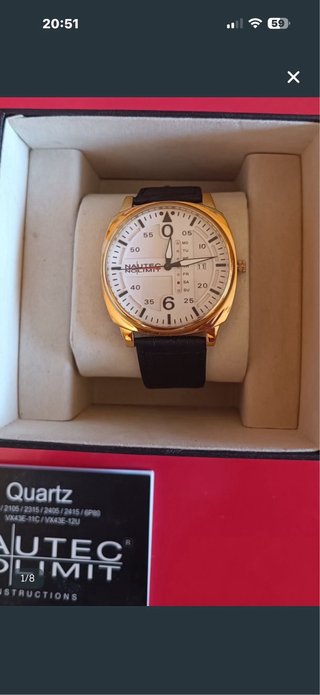 Reloj Nautec No Limit Dorado y Negro