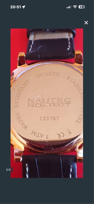 Reloj Nautec No Limit Dorado y Negro