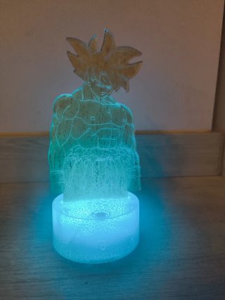 Lámpara LED 3D Goku