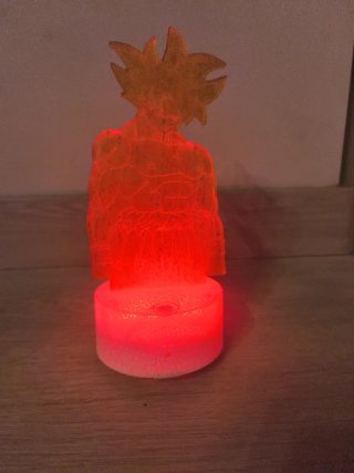 Lámpara LED 3D Goku