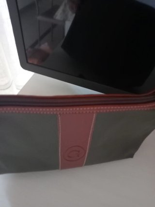 Pochette similpelle e cuoio