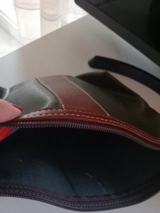 Pochette similpelle e cuoio