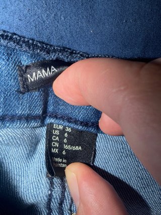 Pantalón vaquero premamá azul