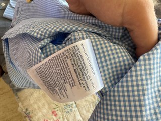 Camisa Tommy Hilfiger logo a cuadros Talla M