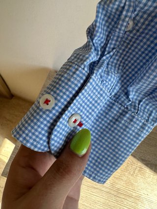 Camisa Tommy Hilfiger logo a cuadros Talla M
