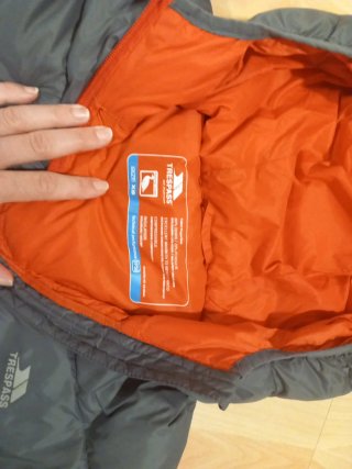 Chaqueta Trespass acolchada gris talla XS