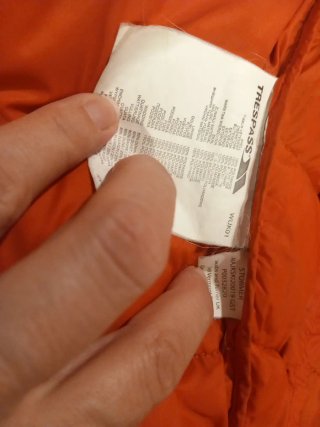 Chaqueta Trespass acolchada gris talla XS