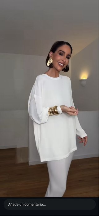 Conjunto punto Zara Blanco