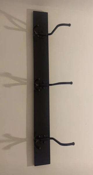 Perchero de pared Ikea negro