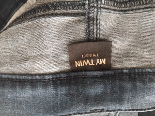Jeans Twinset vita bassa glitterati taglia 27