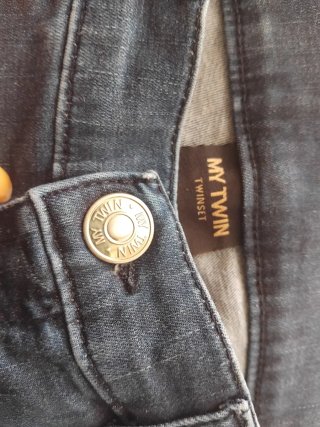 Jeans Twinset vita bassa glitterati taglia 27