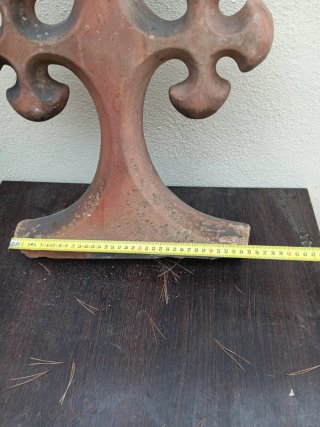 Remate tejado terracota antiguo