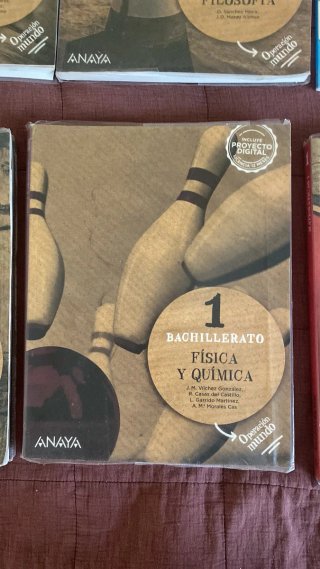 Libro física y química 1° de bachillerato Anaya