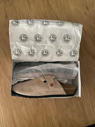 Zuecos Birkenstock Beige Talla 43