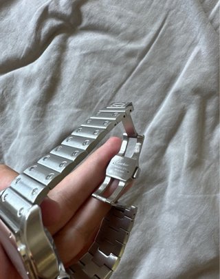 Reloj Cartier Santos Plata y Blanco