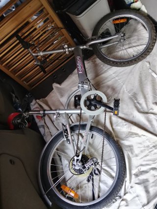 Bicicleta Plegable Plata