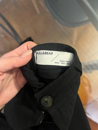 Pantalón pitillo negro Pull&Bear