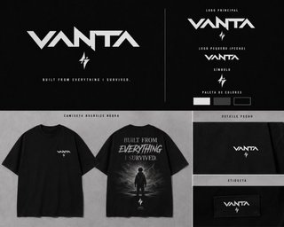 Camiseta VANTA Oversize Negra