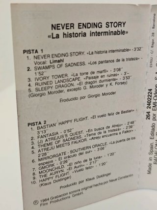 The NeverEnding Story La Storia Infinita K7 1984