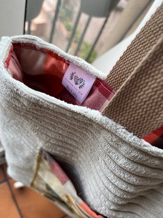 Bolso de tela con estampado de Vespa