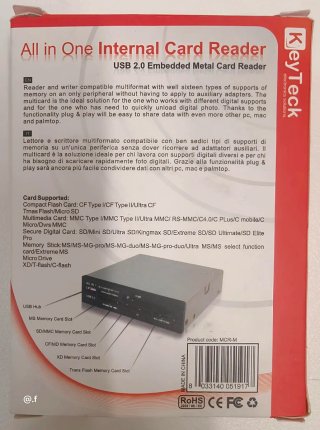 Lettore Schede Interno KeyTeck USB 2.0