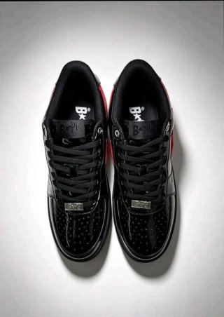 BAPE Zapatillas Negras y Rojas talla la que sea