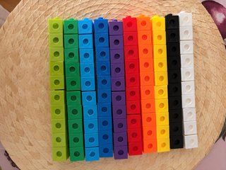 Regletas de construcción por colores