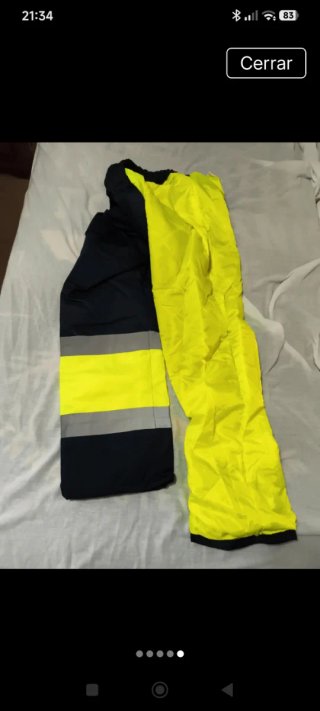 Pantalón de trabajo alta visibilidad invierno