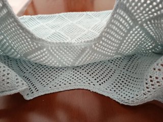 Bolso de ganchillo azul verano