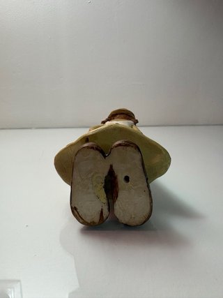Pareja figuras cerámica flores