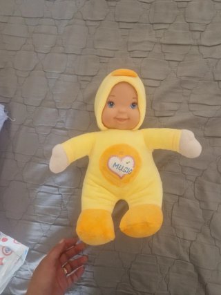 Peluche musical amarillo bebé