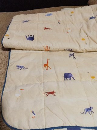 Edredón reversible infantil animales