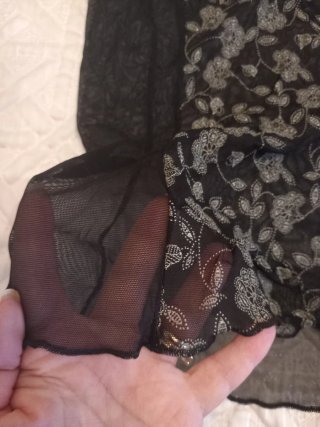 Completo intimo Bolleblu nero pizzo floreale