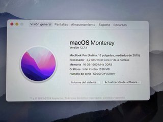 MacBook Pro Retina 15” 2015
