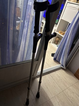 Muletas pero no se puede regular la medida