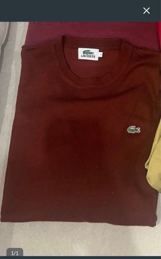 Camiseta Lacoste Marrón