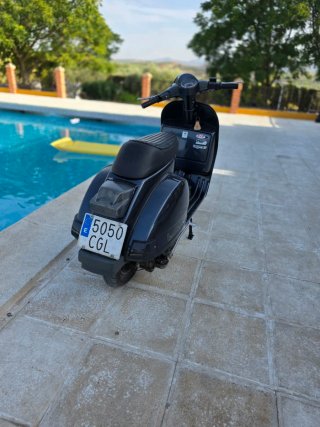 Vespa PX 200 Disco full black
