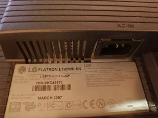 Monitor LG Flatron L192WS 19