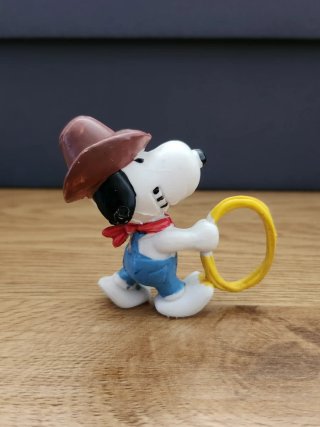 Figura Snoopy Vaquero Vintage Colección Peanuts