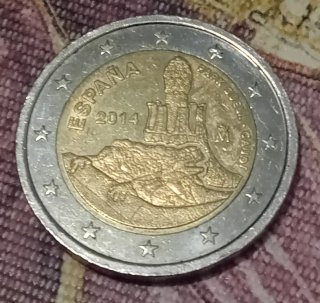 Moneda 2€ España 2014 Parque Güell