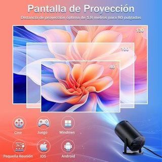 Proyector Portátil 1080P 2026