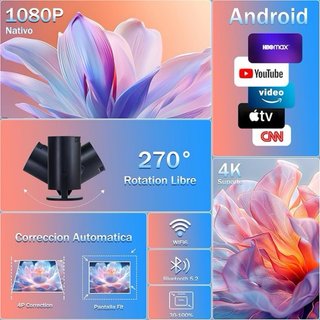 Proyector Portátil 1080P 2026